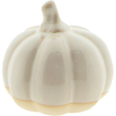 Clayre & Eef Béžová porcelánová dekorace dýně Gerjen S – 7x6 cm Clayre & Eef Béžová porcelánová dekorace dýně Gerjen S – 7x6 cm