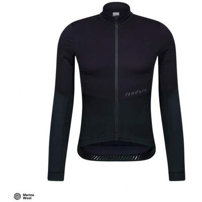 Cyklodres ISADORE Signature Wind Block Long Sleeve Jersey Anthracite S Cyklodres ISADORE Signature Wind Block Long Sleeve Jersey Anthracite S