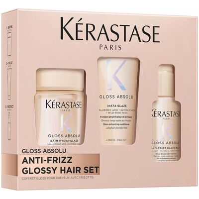 Kérastase Gloss Absolu Discovery Set pro zářivý lesk vlasů – šampon Bain 80 ml + kondicionér Fondant 75 ml + mléko Milk 45 ml Kérastase Gloss Absolu Discovery Set pro zářivý lesk vlasů – šampon Bain 80 ml + kondicionér Fondant 75 ml + mléko Milk 45 ml