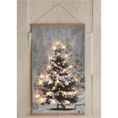 bonprix LED obraz na plátně s vánočními stromky - unisex - 0 bonprix LED obraz na plátně s vánočními stromky - unisex - 0