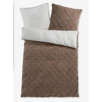 bonprix Oboustranné flísové povlečení se strukturovaným efektem - unisex - 1x 80/80 cm, 1x 155/220 cm bonprix Oboustranné flísové povlečení se strukturovaným efektem - unisex - 1x 80/80 cm, 1x 155/220 cm