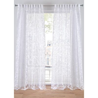 bonprix Vypalovaná záclona s úponky (1 ks) - unisex - v/š: 245/140 cm bonprix Vypalovaná záclona s úponky (1 ks) - unisex - v/š: 245/140 cm