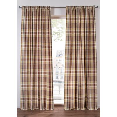 bonprix Kostkovaný závěs z organické bavlny (1 ks v balení) - unisex - v/š: 225/110 cm bonprix Kostkovaný závěs z organické bavlny (1 ks v balení) - unisex - v/š: 225/110 cm