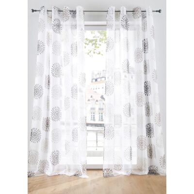 bonprix Záclona s kruhy, také extra dlouhá (1 ks v balení) - unisex - v/š: 295/144 cm bonprix Záclona s kruhy, také extra dlouhá (1 ks v balení) - unisex - v/š: 295/144 cm