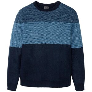 bonprix Svetr s kulatým výstřihem, ve stylu colourblocking - Muž - 48/50 (M) bonprix Svetr s kulatým výstřihem, ve stylu colourblocking - Muž - 48/50 (M)