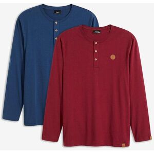 bonprix Henley tričko s dlouhým rukávem, z čisté organické bavlny (2 ks v balení) - Muž - 52/54 (L) bonprix Henley tričko s dlouhým rukávem, z čisté organické bavlny (2 ks v balení) - Muž - 52/54 (L)