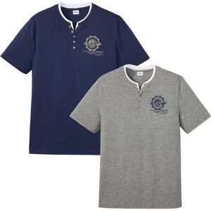 bonprix Henley tričko, krátký rukáv (2 ks v balení) - Muž - 48/50 (M) bonprix Henley tričko, krátký rukáv (2 ks v balení) - Muž - 48/50 (M)