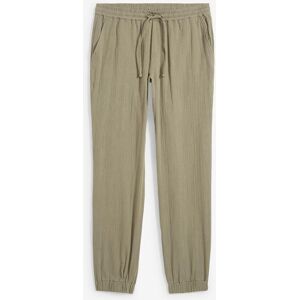 bonprix Mušelínové kalhoty bez zapínání, z čisté bavlny, Regular Fit, Tapered - Muž - 60/62 (XXL) bonprix Mušelínové kalhoty bez zapínání, z čisté bavlny, Regular Fit, Tapered - Muž - 60/62 (XXL)