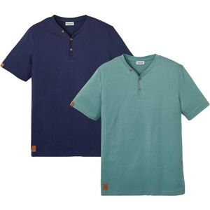 bonprix Henley tričko z čisté organické bavlny (2 ks v balení) - Muž - 60/62 (XXL) bonprix Henley tričko z čisté organické bavlny (2 ks v balení) - Muž - 60/62 (XXL)