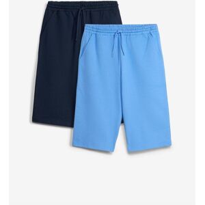 bonprix Teplákové bermudy z čisté organické bavlny, střih Loose Fit (2 ks v balení) - Chlapci - 134 bonprix Teplákové bermudy z čisté organické bavlny, střih Loose Fit (2 ks v balení) - Chlapci - 134