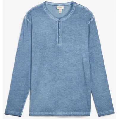 bonprix Henley tričko s dlouhým rukávem, z čisté organické bavlny se sepraným vzhledem - Muž - 60/62 (XXL) bonprix Henley tričko s dlouhým rukávem, z čisté organické bavlny se sepraným vzhledem - Muž - 60/62 (XXL)
