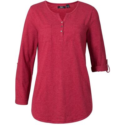 bonprix Bavlněné tričko Henley s knoflíkovou légou - Žena - 52/54 (XXL) bonprix Bavlněné tričko Henley s knoflíkovou légou - Žena - 52/54 (XXL)