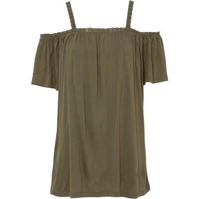 bonprix Tričko s odhalenými rameny z měkké viskózy - Žena - 48/50 (XL) bonprix Tričko s odhalenými rameny z měkké viskózy - Žena - 48/50 (XL)