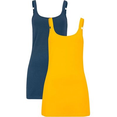 bonprix Dlouhý top z čisté organické bavlny (2 ks v balení) - Žena - 56/58 (3XL) bonprix Dlouhý top z čisté organické bavlny (2 ks v balení) - Žena - 56/58 (3XL)