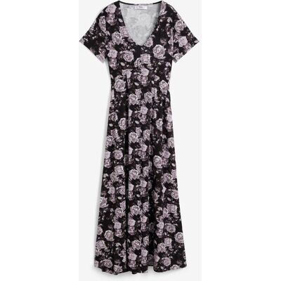 bonprix Úpletová maxi šaty z elastické viskózové směsi - Žena - 48/50 (XL) bonprix Úpletová maxi šaty z elastické viskózové směsi - Žena - 48/50 (XL)