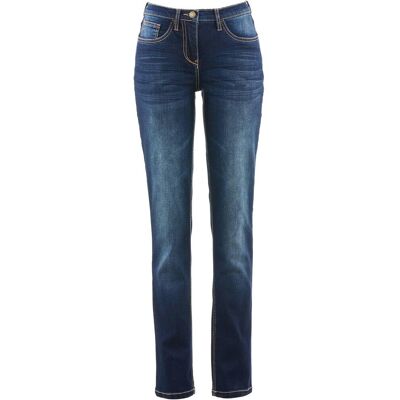 bonprix Straight džíny Mid Waist, se strečem - Žena - 46 bonprix Straight džíny Mid Waist, se strečem - Žena - 46