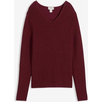 bonprix Svetr z žebrované pleteniny z čisté organické bavlny - Žena - 52/54 (XXL) bonprix Svetr z žebrované pleteniny z čisté organické bavlny - Žena - 52/54 (XXL)