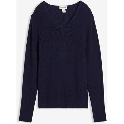 bonprix Svetr z žebrované pleteniny z čisté organické bavlny - Žena - 48/50 (XL) bonprix Svetr z žebrované pleteniny z čisté organické bavlny - Žena - 48/50 (XL)