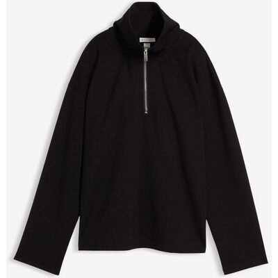 bonprix Svetr s límečkem na zip, z viskózové směsi - Žena - 44/46 (L) bonprix Svetr s límečkem na zip, z viskózové směsi - Žena - 44/46 (L)