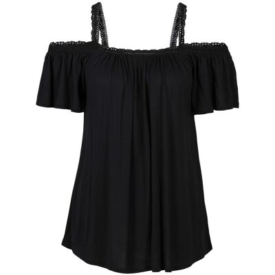 bonprix Tričko s odhalenými rameny z měkké viskózy - Žena - 36/38 (S) bonprix Tričko s odhalenými rameny z měkké viskózy - Žena - 36/38 (S)