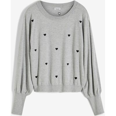 bonprix Svetr z jemné pleteniny z viskózové směsi - Žena - 52/54 (XXL) bonprix Svetr z jemné pleteniny z viskózové směsi - Žena - 52/54 (XXL)