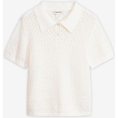 bonprix Ažurový svetřík z čisté bavlny - Žena - 52/54 (XXL) bonprix Ažurový svetřík z čisté bavlny - Žena - 52/54 (XXL)