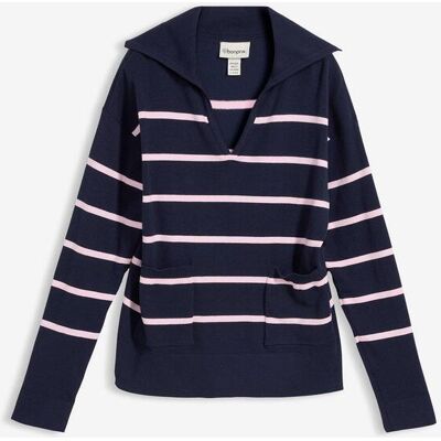 bonprix Pólo svetr z jemné pleteniny - Žena - 52/54 (XXL) bonprix Pólo svetr z jemné pleteniny - Žena - 52/54 (XXL)