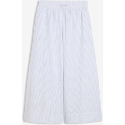 bonprix Široké Culotte kalhoty ze seersuckeru - Žena - 46 bonprix Široké Culotte kalhoty ze seersuckeru - Žena - 46