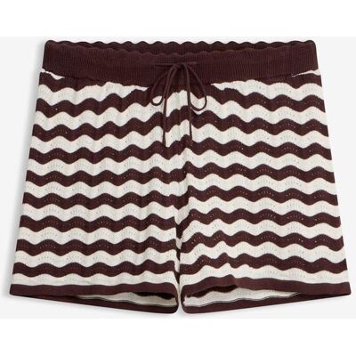 bonprix Pletené šortky ze lněné směsi - Žena - 52/54 (XXL) bonprix Pletené šortky ze lněné směsi - Žena - 52/54 (XXL)