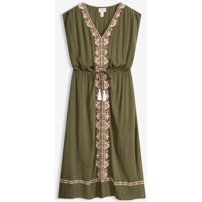 bonprix Boho midi šaty ze splývavé viskózy - Žena - 38 bonprix Boho midi šaty ze splývavé viskózy - Žena - 38