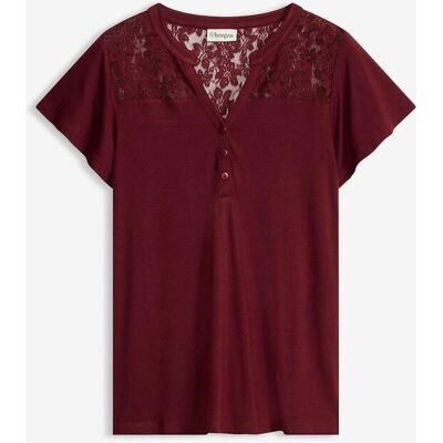 bonprix Henley tričko z viskózové směsi - Žena - 48/50 (XL) bonprix Henley tričko z viskózové směsi - Žena - 48/50 (XL)