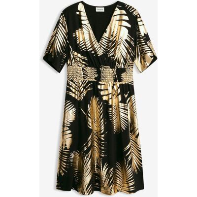 bonprix Žerzejové šaty se zlatým potiskem - Žena - 48/50 (XL) bonprix Žerzejové šaty se zlatým potiskem - Žena - 48/50 (XL)