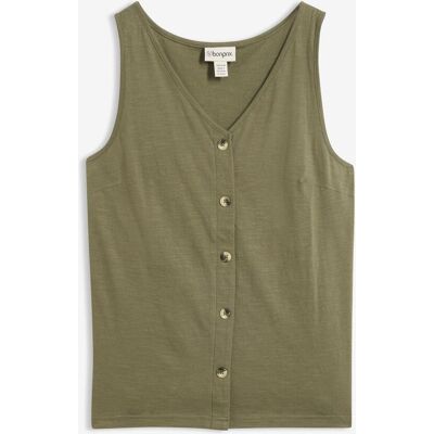 bonprix Top ze žíhané příze z organické bavlny - Žena - 52/54 (XXL) bonprix Top ze žíhané příze z organické bavlny - Žena - 52/54 (XXL)