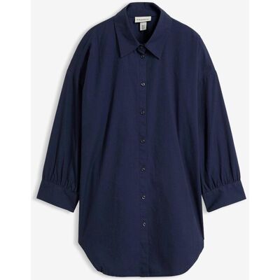 bonprix Bavlněná oversize košile s 3/4 rukávem - Žena - 42 bonprix Bavlněná oversize košile s 3/4 rukávem - Žena - 42