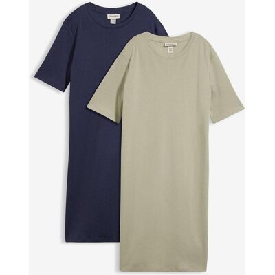 bonprix Úpletové šaty (2 ks v balení) - Žena - 52/54 (XXL) bonprix Úpletové šaty (2 ks v balení) - Žena - 52/54 (XXL)