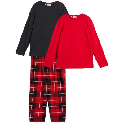 bonprix Pyžamo s čistou organickou bavlnou (3dílná souprava) - unisex - 104/110 bonprix Pyžamo s čistou organickou bavlnou (3dílná souprava) - unisex - 104/110