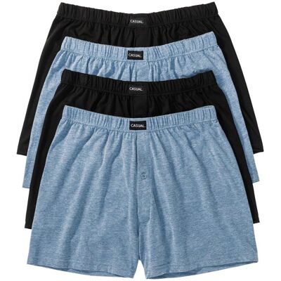 bonprix Volné žerzejové boxerky s měkkou bavlnou (4 ks v balení) - Muž - 8 (XXL) bonprix Volné žerzejové boxerky s měkkou bavlnou (4 ks v balení) - Muž - 8 (XXL)