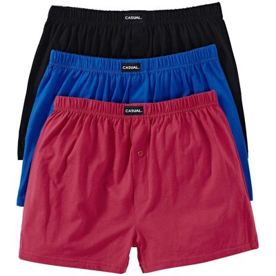 bonprix Volné žerzejové boxerky z bavlny (3 ks v balení) - Muž - 14 (6XL) bonprix Volné žerzejové boxerky z bavlny (3 ks v balení) - Muž - 14 (6XL)