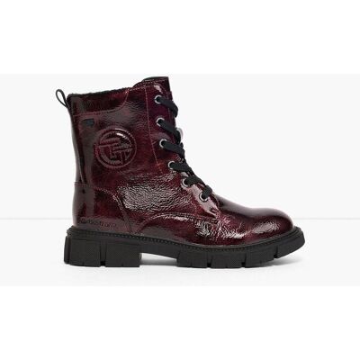 bonprix Šněrovací kotníkové boty s lakovaným vzhledem, Tom Tailor - unisex - 36 bonprix Šněrovací kotníkové boty s lakovaným vzhledem, Tom Tailor - unisex - 36
