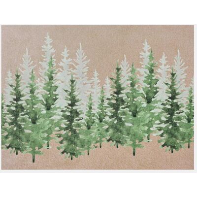 bonprix Rohožka s motivem zimního lesa - unisex - 50/75 cm bonprix Rohožka s motivem zimního lesa - unisex - 50/75 cm