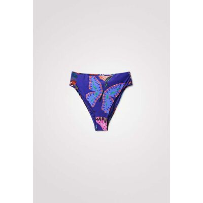 Desigual, Bikinové kalhotky s motýly, Modrá, XS Desigual, Bikinové kalhotky s motýly, Modrá, XS