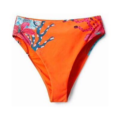 Desigual, Bikinové kalhotky korálové, OranžOvá, XS Desigual, Bikinové kalhotky korálové, OranžOvá, XS