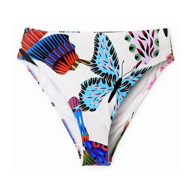 Desigual, Bikinové kalhotky s motýly, BíLá, XS Desigual, Bikinové kalhotky s motýly, BíLá, XS