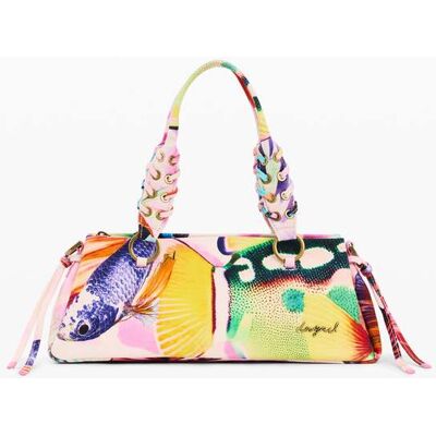 Desigual, Kabelka navržená mr. Christianem Lacroixem, DáMske, Bavlna, ČErvená, U Desigual, Kabelka navržená mr. Christianem Lacroixem, DáMske, Bavlna, ČErvená, U