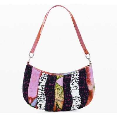 Desigual, Střední kabelka navržená M. C. Lacroix, DáMske, Bavlna, ČErvená, U Desigual, Střední kabelka navržená M. C. Lacroix, DáMske, Bavlna, ČErvená, U