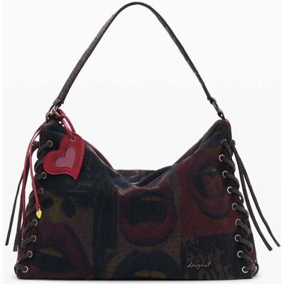 Desigual, velká taška s graffiti s rty, DáMske, U Desigual, velká taška s graffiti s rty, DáMske, U