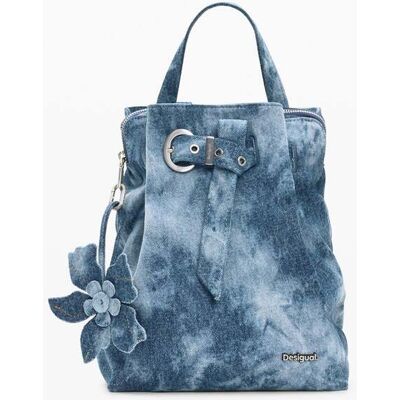 Desigual, Malý denimový batoh, DáMske, Modrá, U Desigual, Malý denimový batoh, DáMske, Modrá, U