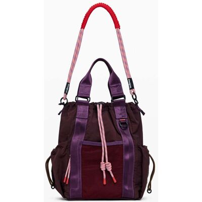 Desigual, Střední batoh, DáMske, Polyamid, ČErvená, U Desigual, Střední batoh, DáMske, Polyamid, ČErvená, U