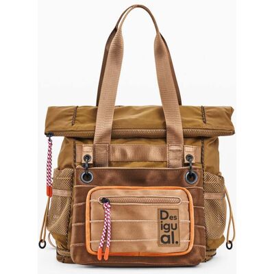 Desigual, Velký batoh z nylonu, DáMske, Polyamid, ČErvená, U Desigual, Velký batoh z nylonu, DáMske, Polyamid, ČErvená, U