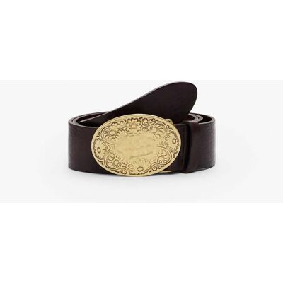 Desigual, Pásek s přezkou, Cow Leather, HněDá, 95 Desigual, Pásek s přezkou, Cow Leather, HněDá, 95